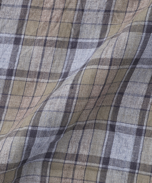 ts(s)（ティーエスエス）の「ts(s) / ティーエスエス Washed Linen Tartan 3P Baggy Short（その他パンツ・メンズ・ネイビー/グレー・2/3）」の5枚目の写真