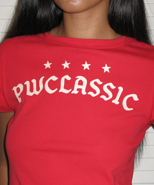 PARTIMENTO WOMEN(パルティメントウィメン)の「クラシックロゴプリンテッドショートスリーブTシャツ_レッド(Tシャツ/カットソー・レディース・その他・SMALL/MEDIUM)」の8枚目の写真