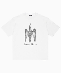 SP ヘビーウェイトストーンバード半袖Tシャツホワイト