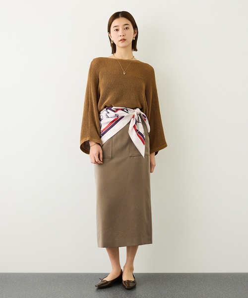 ROPE'（ロペ）の「【J'aDoRe・一部店舗限定サイズ】[美人スカート]キュプラポリエステルポケット付きタイトスカート/イージーケア・26AW（スカート・レディース・ブラック/ブラウン/グリーン・36/40/38）」の6枚目の写真