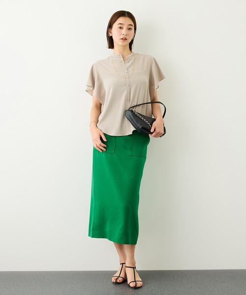 ROPE'（ロペ）の「【J'aDoRe・一部店舗限定サイズ】[美人スカート]キュプラポリエステルポケット付きタイトスカート/イージーケア・26AW（スカート・レディース・ブラック/ブラウン/グリーン・36/40/38）」の5枚目の写真