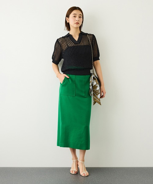 ROPE'（ロペ）の「【J'aDoRe・一部店舗限定サイズ】[美人スカート]キュプラポリエステルポケット付きタイトスカート/イージーケア・26AW（スカート・レディース・ブラック/ブラウン/グリーン・36/40/38）」の15枚目の写真