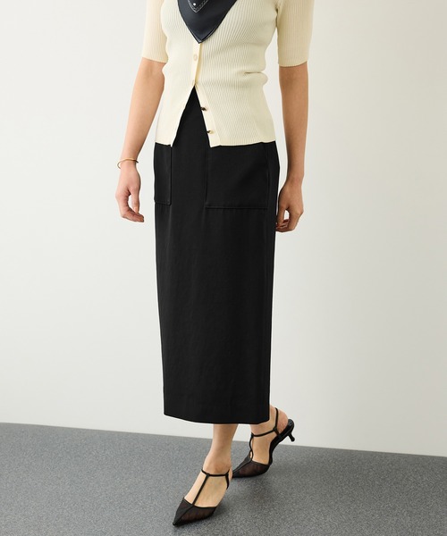 ROPE'（ロペ）の「【J'aDoRe・一部店舗限定サイズ】[美人スカート]キュプラポリエステルポケット付きタイトスカート/イージーケア・26AW（スカート・レディース・ブラック/ブラウン/グリーン・36/40/38）」の11枚目の写真