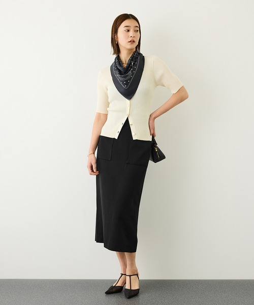 ROPE'（ロペ）の「【J'aDoRe・一部店舗限定サイズ】[美人スカート]キュプラポリエステルポケット付きタイトスカート/イージーケア・26AW（スカート・レディース・ブラック/ブラウン/グリーン・36/40/38）」の4枚目の写真