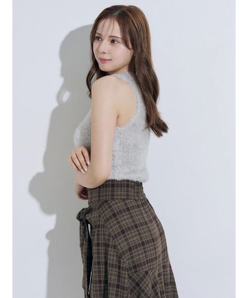 MERCURYDUO(マーキュリーデュオ)の「シャギーアメスリニット(ニット/セーター・レディース・ライトグレー/ブラウン/ブルー・FREE)」の4枚目の写真