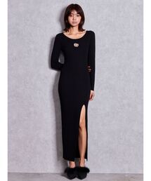 GG bijou MOLD long sleeveニットロングワンピース
