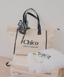 Chico（チコ）の「【キャリーオン】 ロゴ刺繍トラベルトートバッグ（トートバッグ）」