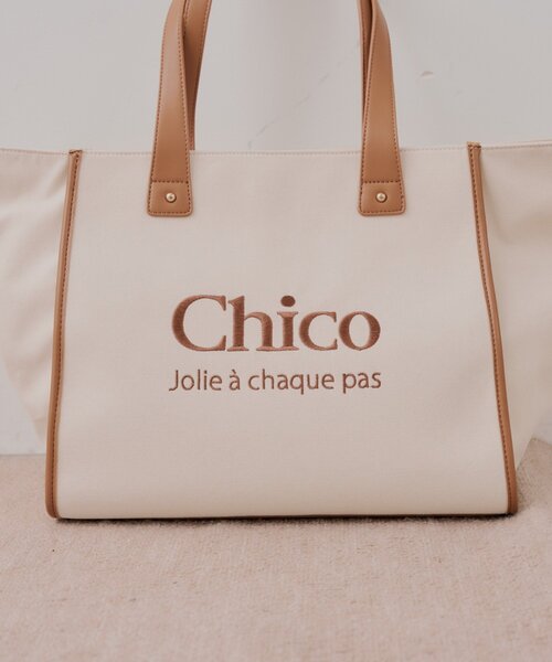 Chico(チコ)の「【キャリーオン】 ロゴ刺繍トラベルトートバッグ(トートバッグ・レディース・ホワイト系その他2/ネイビー/ホワイト系その他・FREE)」の16枚目の写真