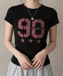 ナンバリングカレッジプリント 半袖Tシャツ