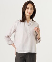 J.PRESS（ジェイプレス）の「【一枚で着映え】プロビスストライプ＆チェック カットソー（Tシャツ/カットソー）」