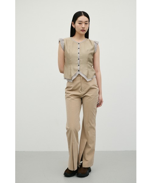 STYLEMIXER(スタイルミキサー)の「シアーレイヤードチェックブラウス(シャツ/ブラウス・レディース・ブラック系その他/ベージュ系その他・FREE)」の14枚目の写真