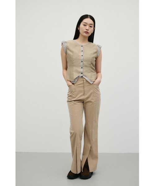 STYLEMIXER(スタイルミキサー)の「シアーレイヤードチェックブラウス(シャツ/ブラウス・レディース・ブラック系その他/ベージュ系その他・FREE)」の16枚目の写真