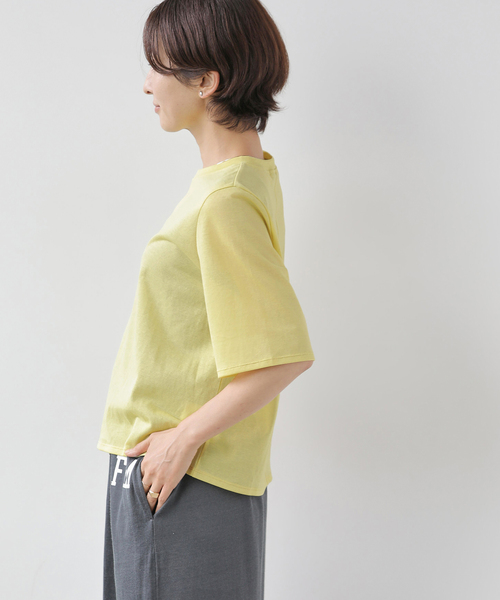 JOURNAL STANDARD relume(ジャーナルスタンダード レリューム)の「コットンカバーリングシアーTシャツ(Tシャツ/カットソー・レディース・カーキ/イエロー/ブラック・FREE)」の21枚目の写真