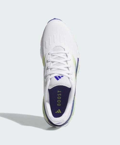 adidas（アディダス）の「コードカオス 27 スパイクレス ゴルフ / CODECHAOS 27 SPIKELESS GOLF【adidas Golf/アディダスゴルフ】（スニーカー・メンズ・ホワイト×ブルー・24.5cm/25.5cm/26.5cm/27.5cm/28.5cm/25.0cm/26.0cm/27.0cm/28.0cm/29.0cm）」の2枚目の写真
