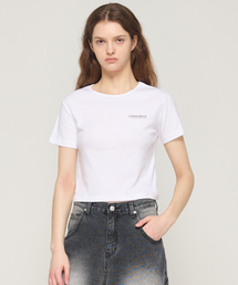 エッセンシャルロゴショート半袖Tシャツ（ホワイト）