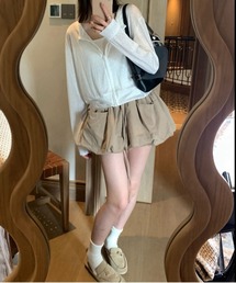 ビックポケット付きワイドショートパンツ