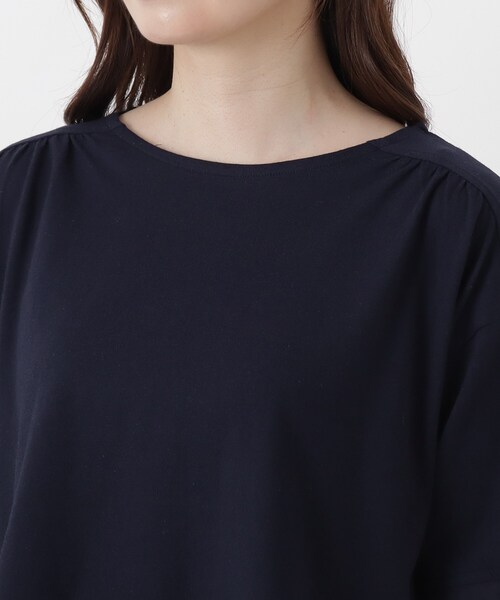 one'sterrace（ワンズテラス）の「レイヤード風 切替7分袖プルオーバー（Tシャツ/カットソー・レディース・グレー系4/アイボリー系8/ネイビー系5・02）」の17枚目の写真