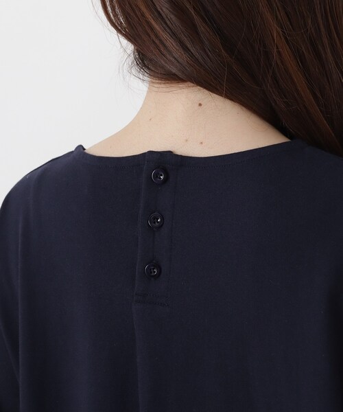 one'sterrace（ワンズテラス）の「レイヤード風 切替7分袖プルオーバー（Tシャツ/カットソー・レディース・グレー系4/アイボリー系8/ネイビー系5・02）」の8枚目の写真