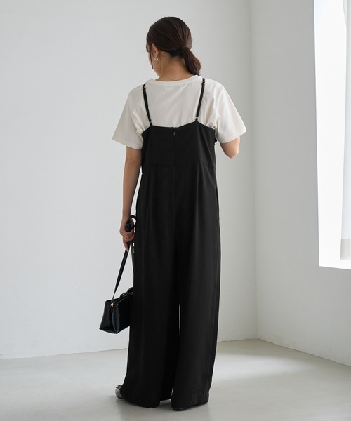 ROPE' PICNIC(ロペピクニック)の「シワになりにくいキャミソールオールインワン/防シワ(つなぎ/オールインワン・レディース・ブラック/カーキ・S/M/L)」の19枚目の写真
