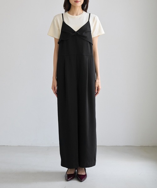 ROPE' PICNIC(ロペピクニック)の「シワになりにくいキャミソールオールインワン/防シワ(つなぎ/オールインワン・レディース・ブラック/カーキ・S/M/L)」の20枚目の写真