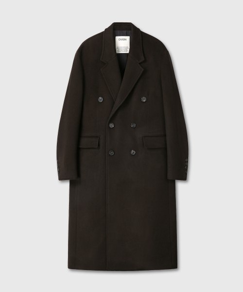 DIVEIN(ダイブイン)の「LOOSED DOUBLE BREASTED COAT (BROWN)(チェスターコート・メンズ・その他・2/1)」の2枚目の写真