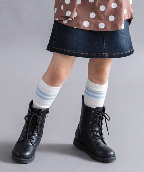 DRC branshes（ディーアールシーブランシェス）の「【WEB限定/DRC】ストレッチデニムスカパン（デニムパンツ・キッズ・ネイビー/ブルー/ブラック・100/110/120/140/150/130）」の16枚目の写真