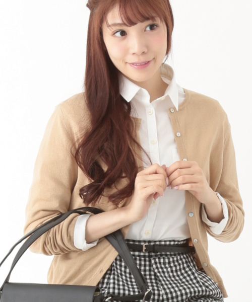 earth music&ecology(アースミュージックアンドエコロジー)の「《全15色》【MORE5月号掲載】【3/17放映!ヒルナンデス紹介】【2016Spring 】《ガンガンカーディガン》カラーパレット(カーディガン/ボレロ・レディース・ブラック/LT.Gray/ライトイエロー/ターコイズブルー/マスタード/ネイビー/オレンジ/イエロー/ピンク/レッド/キャメル/オフホワイト/サックスブルー/ブルー/カーキ・SMALL/LARGE/MEDIUM)」の12枚目の写真