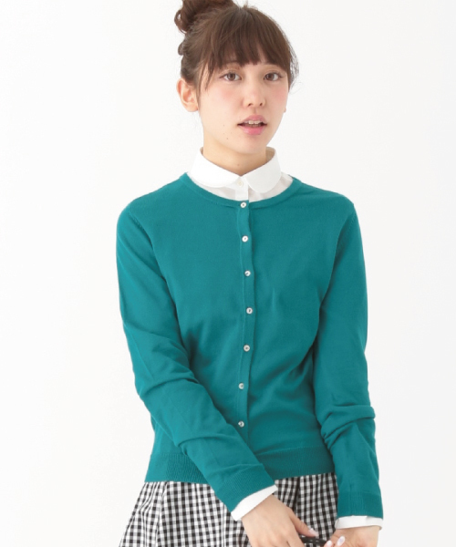 earth music&ecology(アースミュージックアンドエコロジー)の「《全15色》【MORE5月号掲載】【3/17放映!ヒルナンデス紹介】【2016Spring 】《ガンガンカーディガン》カラーパレット(カーディガン/ボレロ・レディース・ブラック/LT.Gray/ライトイエロー/ターコイズブルー/マスタード/ネイビー/オレンジ/イエロー/ピンク/レッド/キャメル/オフホワイト/サックスブルー/ブルー/カーキ・SMALL/LARGE/MEDIUM)」の7枚目の写真