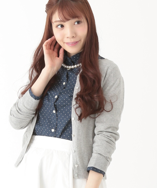 earth music&ecology(アースミュージックアンドエコロジー)の「《全15色》【MORE5月号掲載】【3/17放映!ヒルナンデス紹介】【2016Spring 】《ガンガンカーディガン》カラーパレット(カーディガン/ボレロ・レディース・ブラック/LT.Gray/ライトイエロー/ターコイズブルー/マスタード/ネイビー/オレンジ/イエロー/ピンク/レッド/キャメル/オフホワイト/サックスブルー/ブルー/カーキ・SMALL/LARGE/MEDIUM)」の15枚目の写真