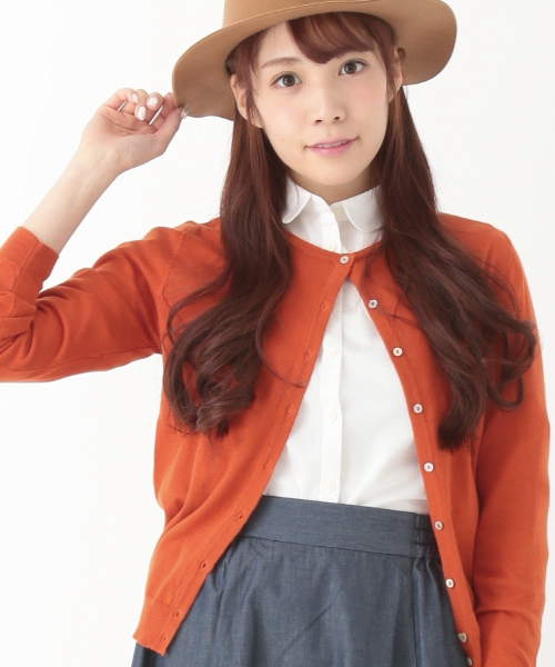 earth music&ecology(アースミュージックアンドエコロジー)の「《全15色》【MORE5月号掲載】【3/17放映!ヒルナンデス紹介】【2016Spring 】《ガンガンカーディガン》カラーパレット(カーディガン/ボレロ・レディース・ブラック/LT.Gray/ライトイエロー/ターコイズブルー/マスタード/ネイビー/オレンジ/イエロー/ピンク/レッド/キャメル/オフホワイト/サックスブルー/ブルー/カーキ・SMALL/LARGE/MEDIUM)」の1枚目の写真