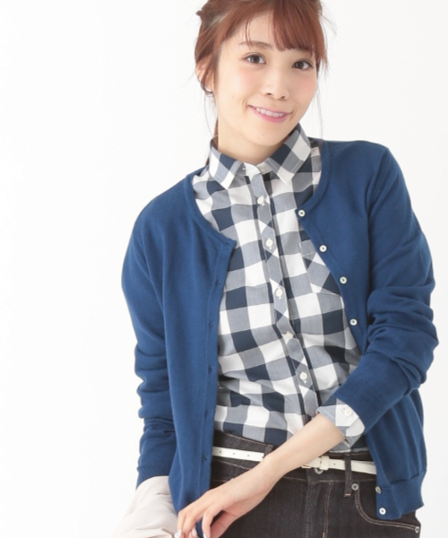 earth music&ecology(アースミュージックアンドエコロジー)の「《全15色》【MORE5月号掲載】【3/17放映!ヒルナンデス紹介】【2016Spring 】《ガンガンカーディガン》カラーパレット(カーディガン/ボレロ・レディース・ブラック/LT.Gray/ライトイエロー/ターコイズブルー/マスタード/ネイビー/オレンジ/イエロー/ピンク/レッド/キャメル/オフホワイト/サックスブルー/ブルー/カーキ・SMALL/LARGE/MEDIUM)」の8枚目の写真