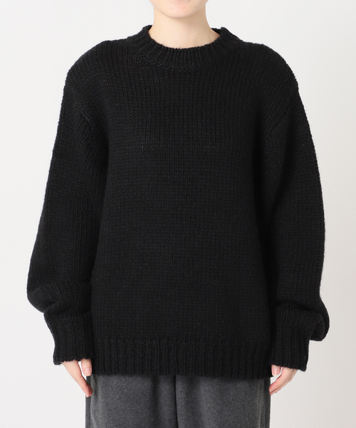 CITYSHOP(シティーショップ)の「LOOSE KNIT PULLOVER:ニット(ニット/セーター・レディース・ブラック/チャコールグレー/ベージュ・FREE)」の10枚目の写真