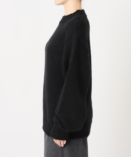 CITYSHOP(シティーショップ)の「LOOSE KNIT PULLOVER:ニット(ニット/セーター・レディース・ブラック/チャコールグレー/ベージュ・FREE)」の11枚目の写真