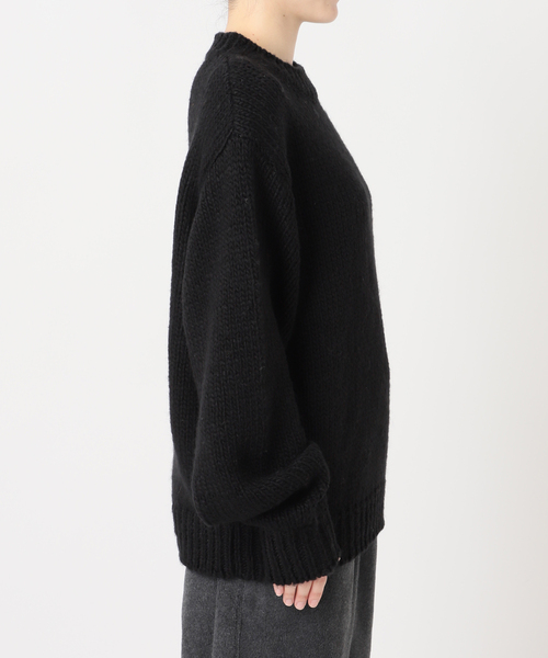 CITYSHOP(シティーショップ)の「LOOSE KNIT PULLOVER:ニット(ニット/セーター・レディース・ブラック/チャコールグレー/ベージュ・FREE)」の13枚目の写真