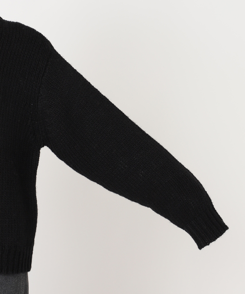 CITYSHOP(シティーショップ)の「LOOSE KNIT PULLOVER:ニット(ニット/セーター・レディース・ブラック/チャコールグレー/ベージュ・FREE)」の14枚目の写真
