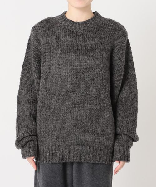 CITYSHOP(シティーショップ)の「LOOSE KNIT PULLOVER:ニット(ニット/セーター・レディース・ブラック/チャコールグレー/ベージュ・FREE)」の19枚目の写真