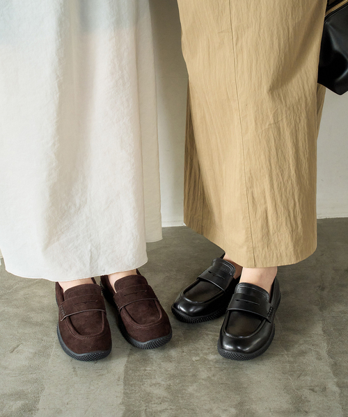 FLAT(フラット)の「《追加》Lスニーカーローファー(ローファー・レディース・ブラック系その他/ブラウン・25cm/24.5cm/24cm/23.5cm/23cm/22.5cm/22cm)」の4枚目の写真