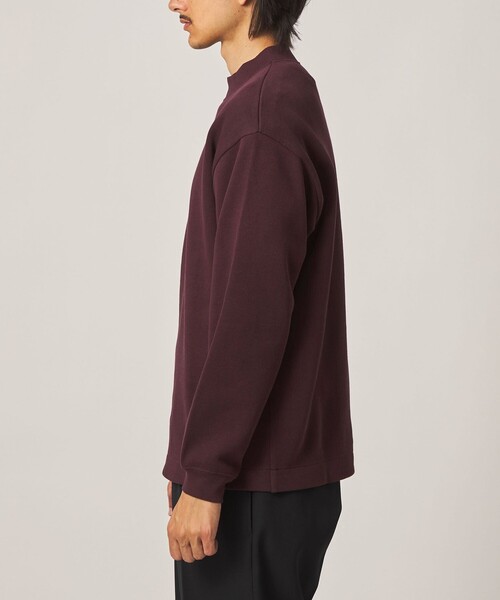Steven Alan(スティーブンアラン)の「<Steven Alan> ダブルフェイス モックネック カットソー(Tシャツ/カットソー・メンズ・ワインレッド/ブラック・M/S/XL/L)」の8枚目の写真