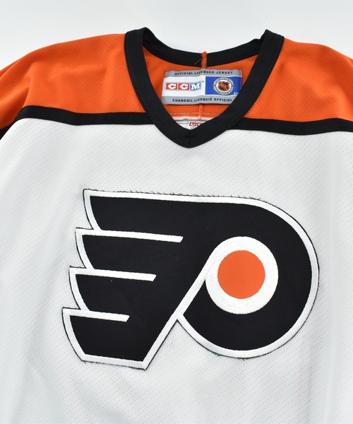 NBA/NFL/NHL/MLB(エヌビーエーエヌエフエルエヌエイチエルエムエルビー)の「【USED】CCM “NHL PHILADELPHIA FLYERS #12” ゲームシャツ(Tシャツ/カットソー・メンズ・ホワイト・X-LARGE)」の5枚目の写真