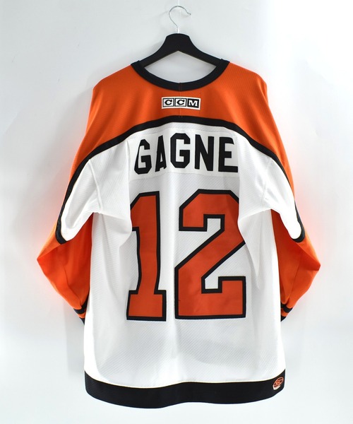 NBA/NFL/NHL/MLB(エヌビーエーエヌエフエルエヌエイチエルエムエルビー)の「【USED】CCM “NHL PHILADELPHIA FLYERS #12” ゲームシャツ(Tシャツ/カットソー・メンズ・ホワイト・X-LARGE)」の2枚目の写真