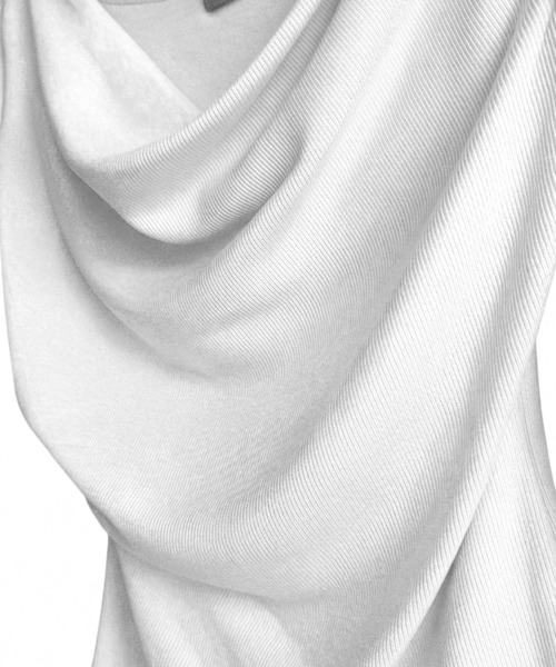 lulufa(ルルファ)の「ドレープネックオフショルダートップス(Tシャツ/カットソー・レディース・ブラック/ホワイト/ミント/ベージュ・FREE)」の6枚目の写真