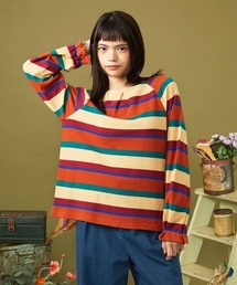 Raya ancha ボーダーカットソープルオーバー