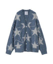 STAR★ ALLOVER STITCH KNIT CARDIGAN