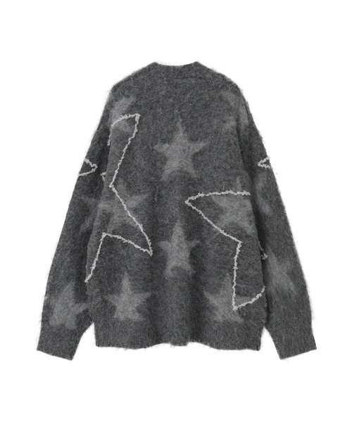 CONVERSE TOKYO(コンバーストウキョウ)の「STAR★ ALLOVER STITCH KNIT CARDIGAN(カーディガン/ボレロ・レディース・ピンク/グレー/サックスブルー・SMALL/MEDIUM)」の9枚目の写真