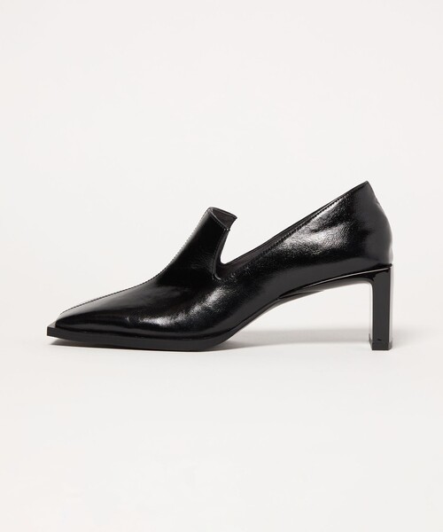 SY UNITED ARROWS(シーユナイテッドアローズ)の「<SY>エッジヒールローファー パンプス55↑(パンプス・レディース・ブラック/オフホワイト・23cm/22.5cm/22cm/25cm/24.5cm/24cm/23.5cm)」の2枚目の写真