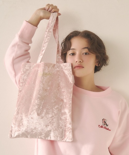 Cath Kidston(キャスキッドソン)の「ベロアトート(トートバッグ・レディース・ブルー/ピンク・FREE)」の1枚目の写真