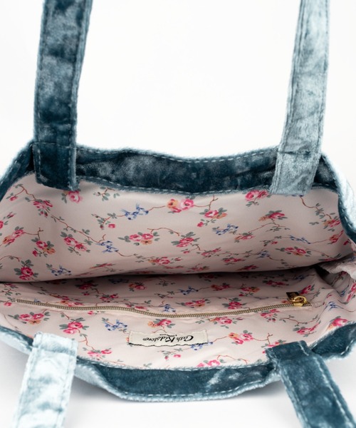Cath Kidston(キャスキッドソン)の「ベロアトート(トートバッグ・レディース・ブルー/ピンク・FREE)」の10枚目の写真