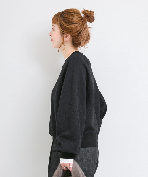 B.C STOCK(ベーセーストック)の「手洗い可 / フクレジャガードプルオーバー(Tシャツ/カットソー・レディース・イエロー/ブラック/ホワイト・FREE)」の9枚目の写真