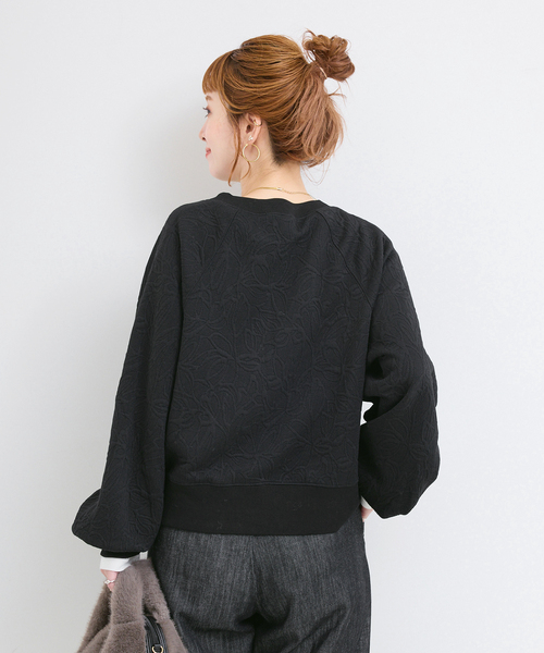 B.C STOCK(ベーセーストック)の「手洗い可 / フクレジャガードプルオーバー(Tシャツ/カットソー・レディース・イエロー/ブラック/ホワイト・FREE)」の10枚目の写真