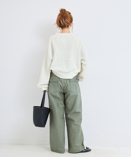 B.C STOCK(ベーセーストック)の「手洗い可 / フクレジャガードプルオーバー(Tシャツ/カットソー・レディース・イエロー/ブラック/ホワイト・FREE)」の15枚目の写真